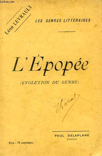 L'EPOPEE (EVOLUTIONDU GENRE)
