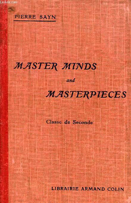 MASTER MINDS AND MASTERPIECES, CLASSE DE 2de