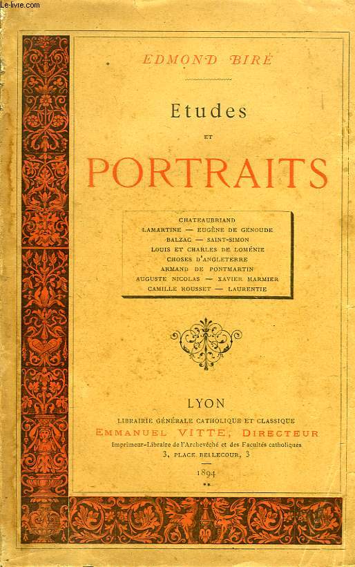 ETUDES ET PORTRAITS