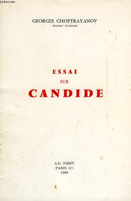 ESSAI SUR CANDIDE
