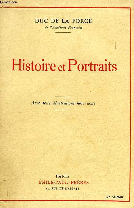HISTOIRE ET PORTRAITS