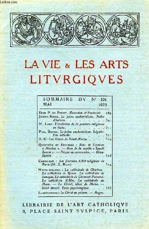 LA VIE & LES ARTS LITURGIQUES, N 101, MAI 1923