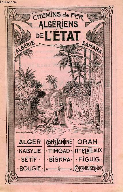 CHEMINS DE FER ALGERIENS DE L'ETAT, ALGERIE - SAHARA