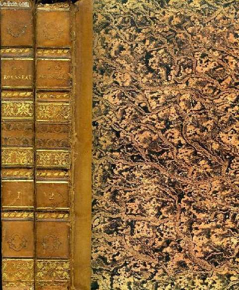 OEUVRES CHOISIES DE J. B. ROUSSEAU, 2 TOMES, ODES, CANTATES, EPITRES, ET POESIES DIVERSES