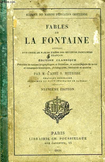 FABLES DE LA FONTAINE