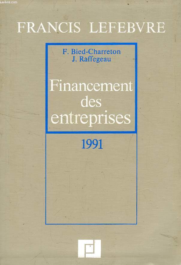 FINANCEMENT DES ENTREPRISES, 1991
