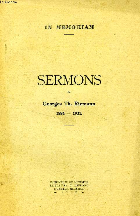 SERMONS