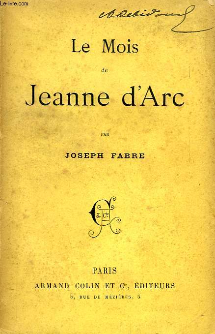 LE MOIS DE JEANNE D'ARC