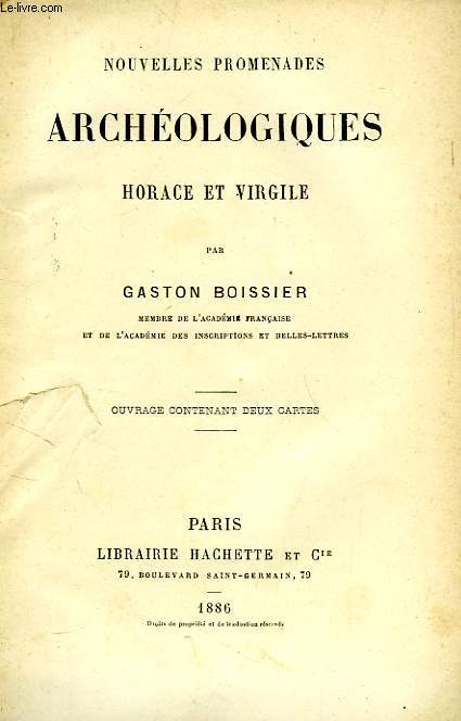 NOUVELLES PROMENADES ARCHEOLOGIQUES, HORACE ET VIRGILE