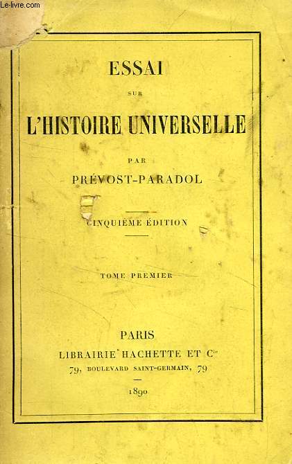 ESSAI SUR L'HISTOIRE UNIVERSELLE, 2 TOMES