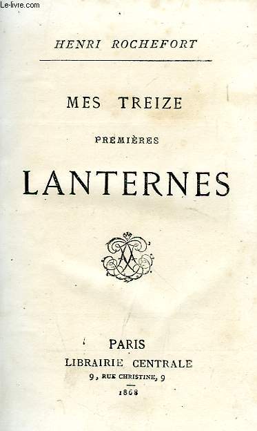 MES TREIZE PREMIERES LANTERNES