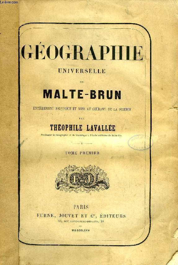 GEOGRAPHIE UNIVERSELLE, 5 TOMES