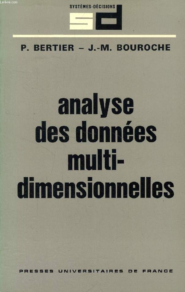 ANALYSE DES DONNEES MULTIDIMENSIONNELLES