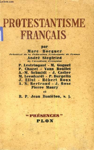 PROTESTANTISME FRANCAIS