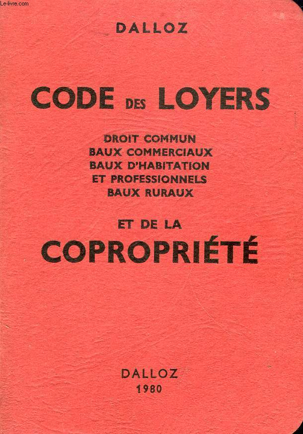 CODE DES LOYERS ET DE LA COPROPRIETE