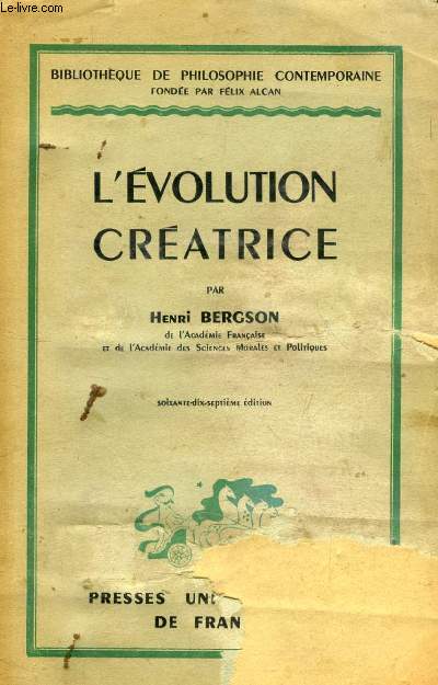 L'EVOLUTION CREATRICE