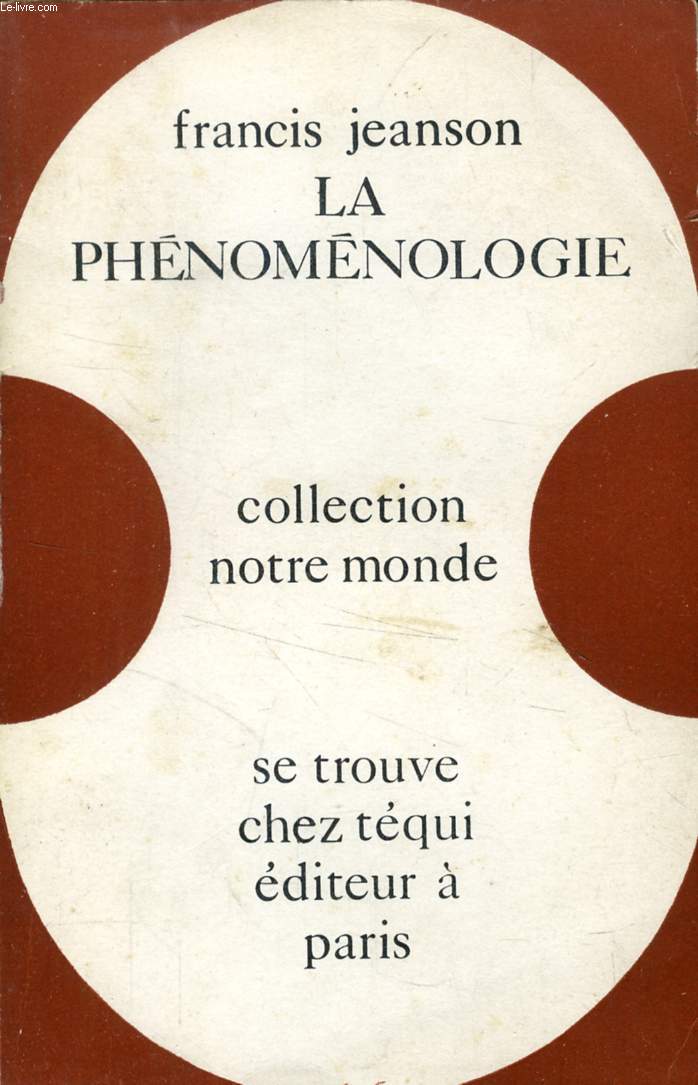 LA PHENOMENOLOGIE