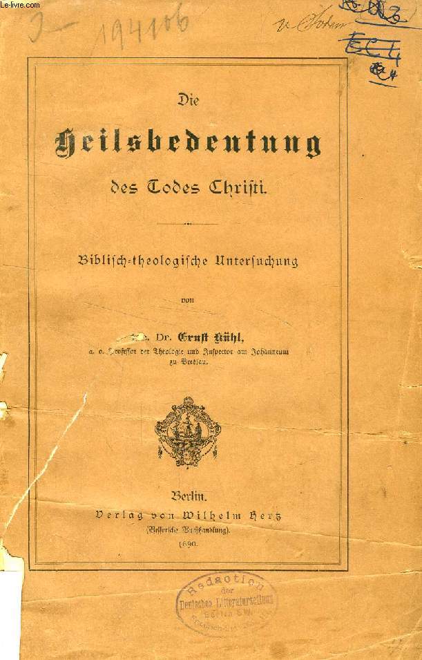 DIE HEILSBEDEUTUNG DES TODES CHRISTI