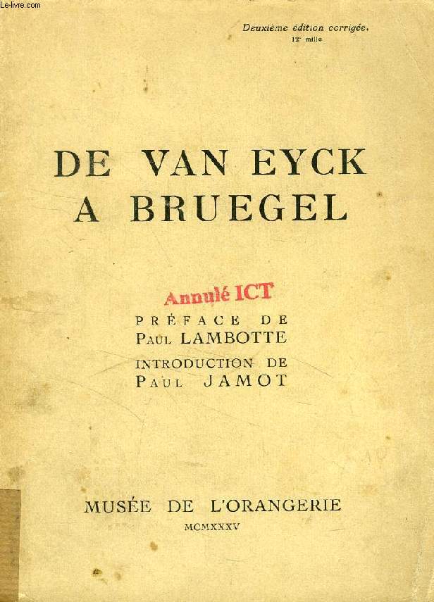 DE VAN EYCK A BRUEGEL