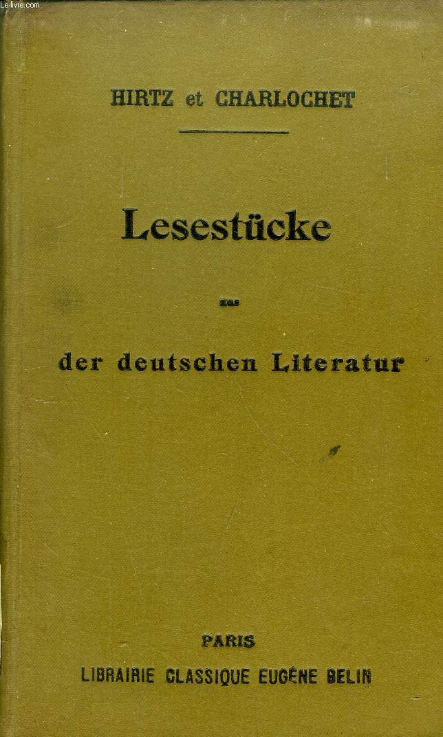 LESESTCKE AUS DER DEUTSCHEN LITERATUR, MUSTER ZU AUFSTSEN