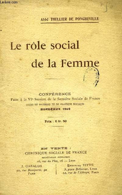 LE ROLE SOCIAL DE LA FEMME (CONFERENCE)