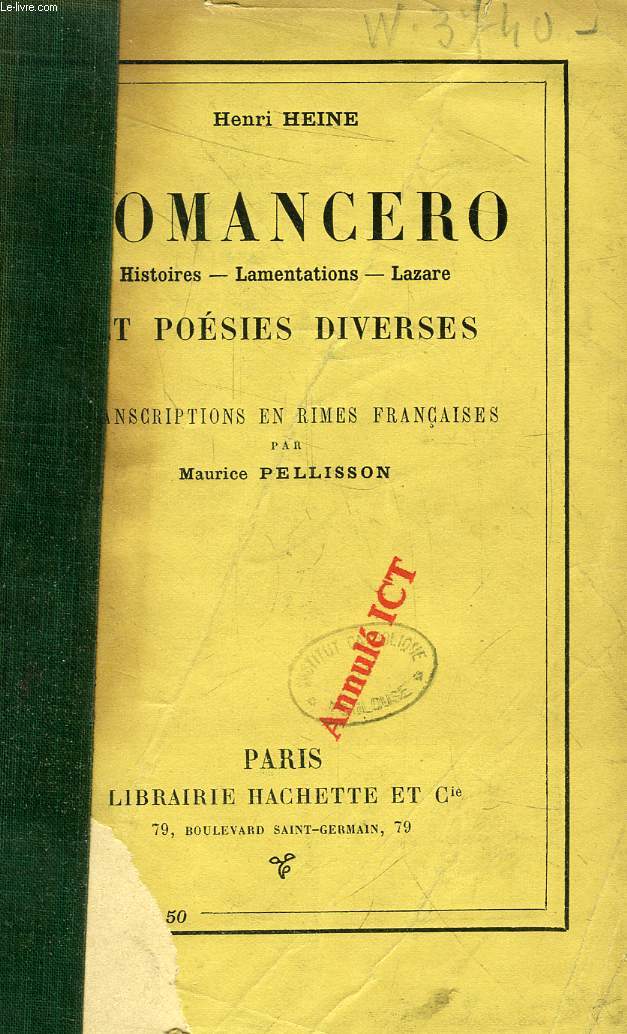 ROMANCERO, HISTOIRES, LAMENTATIONS, LAZARE, ET POESIES DIVERSES