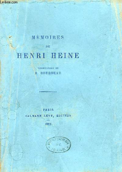 MEMOIRES DE HENRI HEINE