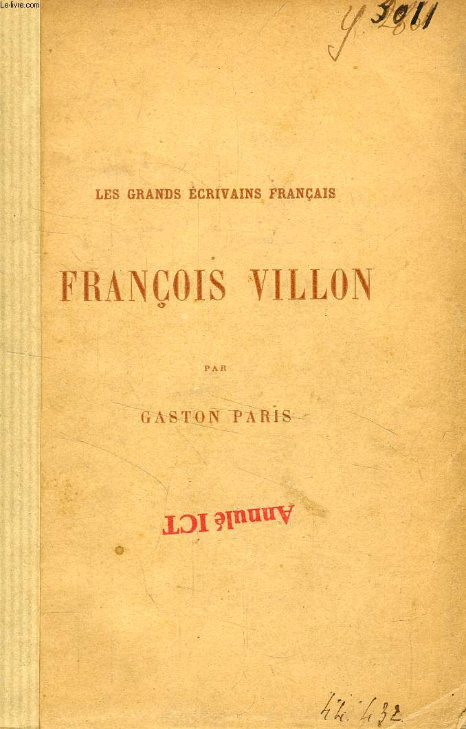 FRANCOIS VILLON
