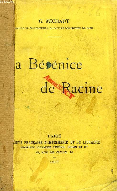 LA BERENICE DE RACINE