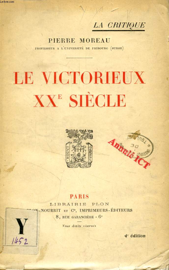 LE VICTORIEUX XXe SIECLE