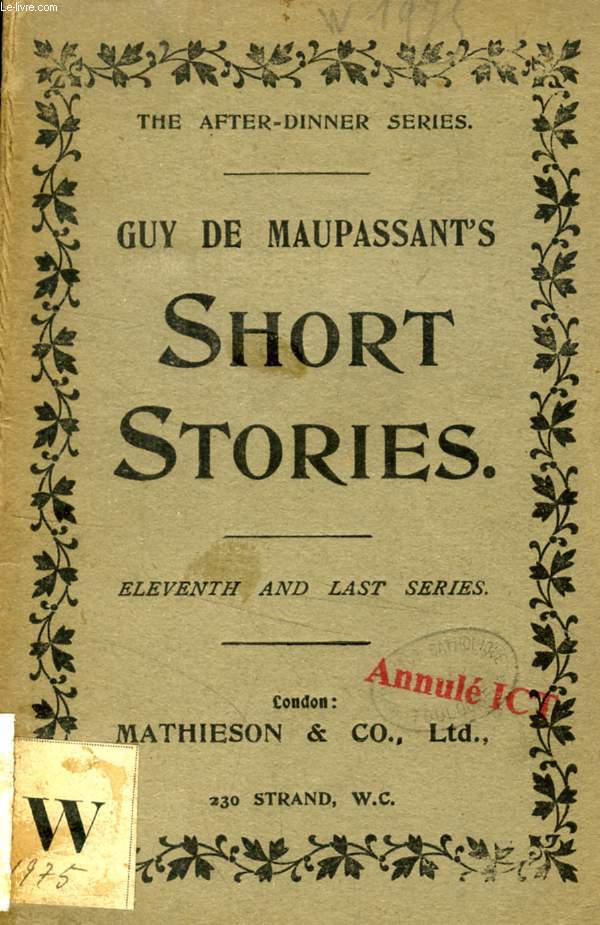 SHORT STORIES, 11th SERIES