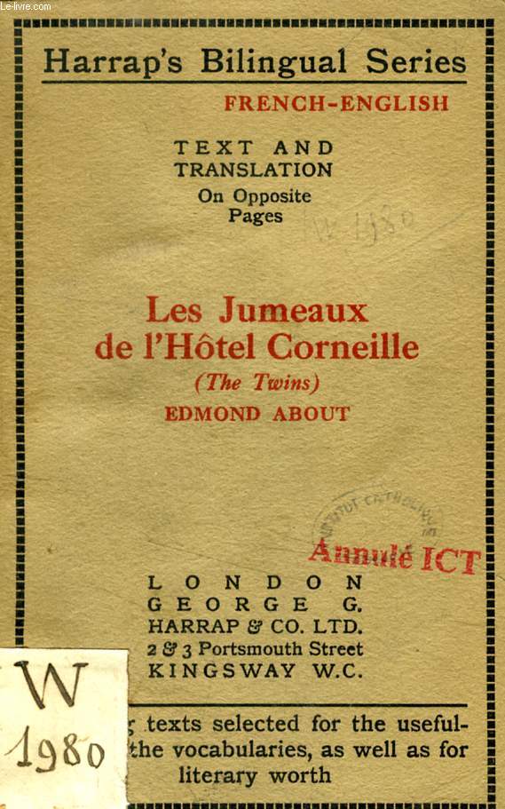 THE TWINS / LES JUMEAUX DE L'HOTEL CORNEILLE