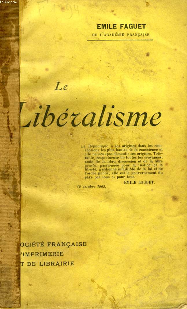 LE LIBERALISME