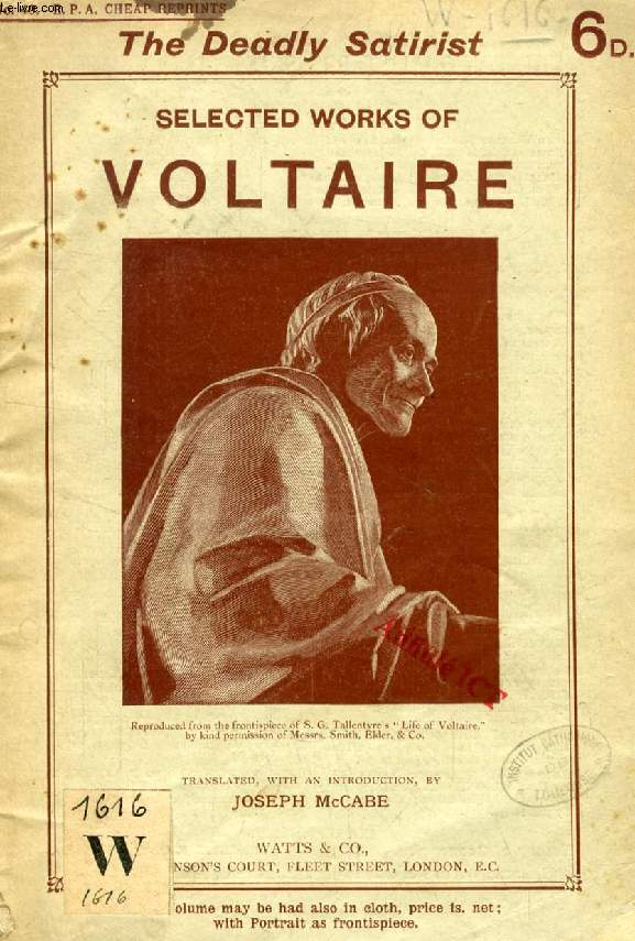 SELECTED WORKS OF VOLTAIRE