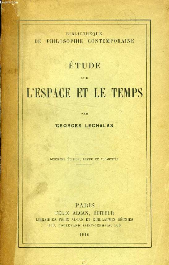 ETUDE SUR L'ESPACE ET LE TEMPS