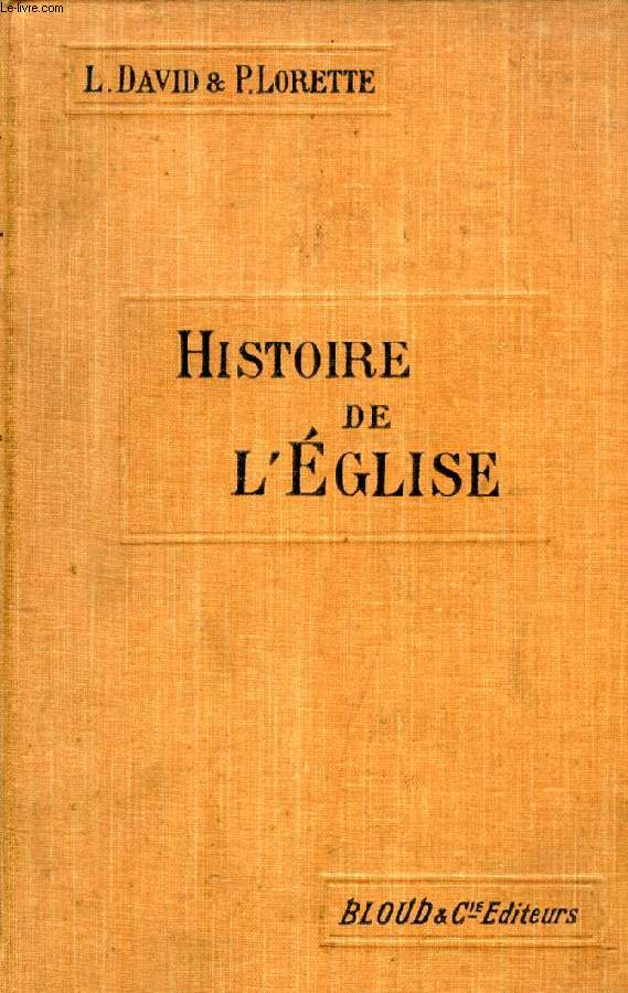 HISTOIRE DE L'EGLISE