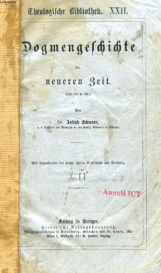 DOGMENGESCHICHTE DER NEUEREN ZEIT (SEIT 1517 n. Chr.)