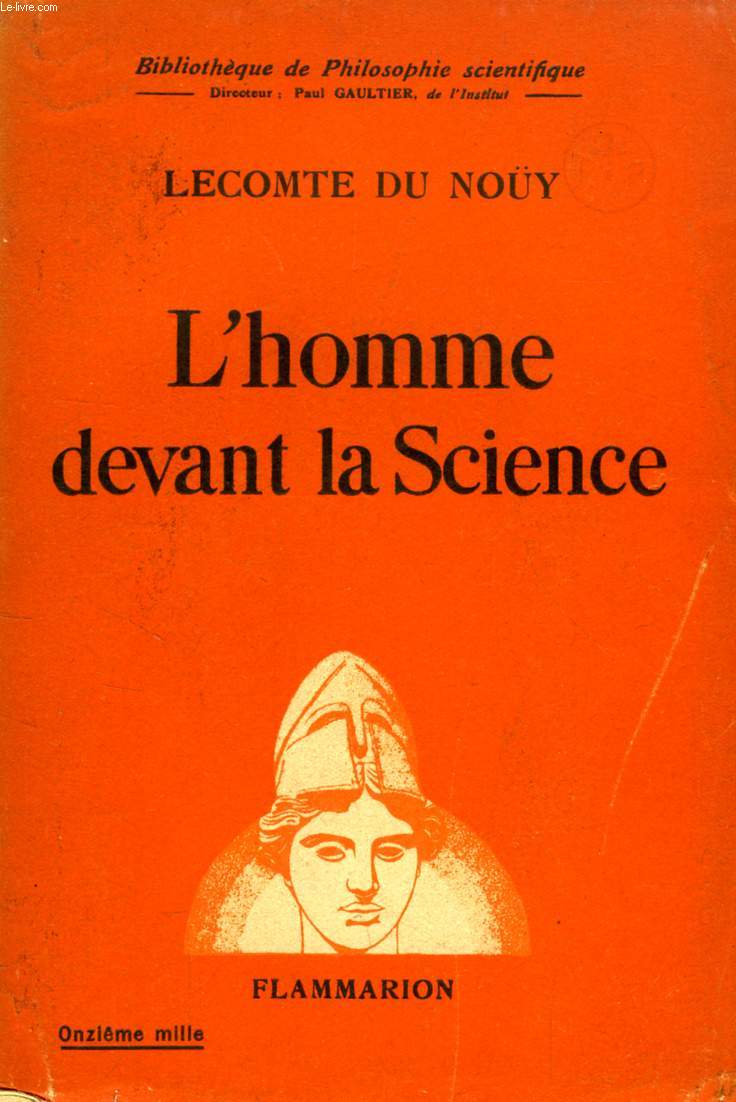 L'HOMME DEVANT LA SCIENCE