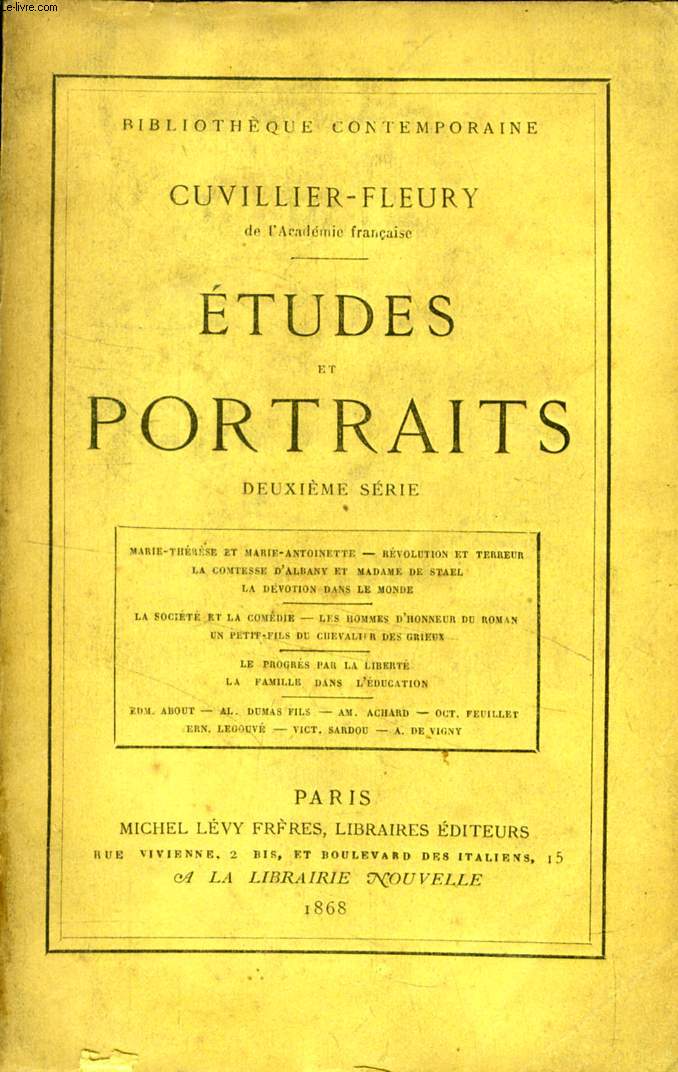 ETUDES ET PORTRAITS, 2e SERIE