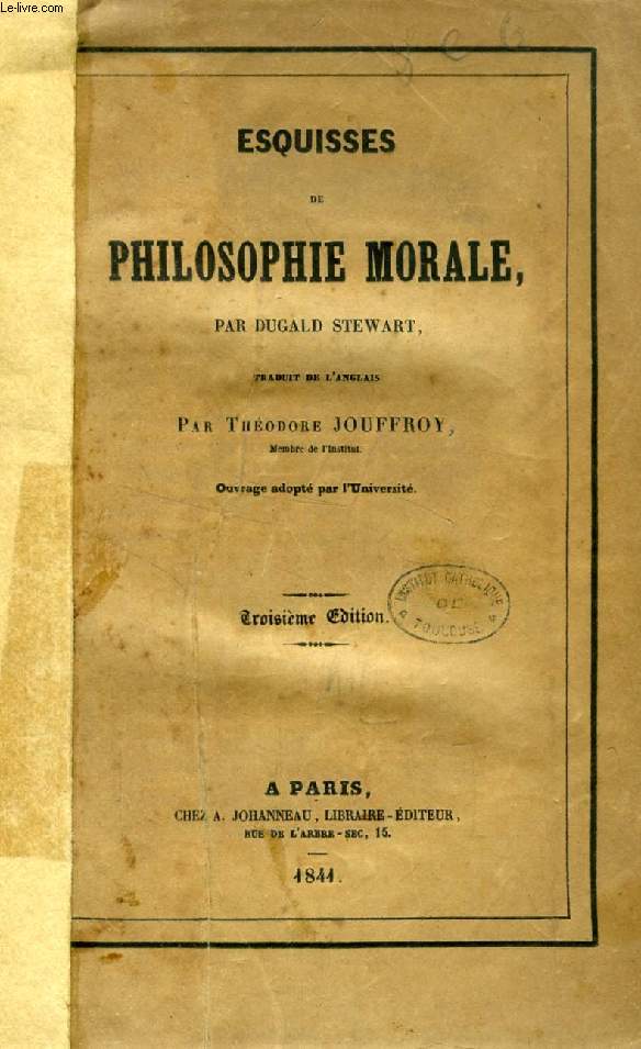 ESQUISSES DE PHILOSOPHIE MORALE