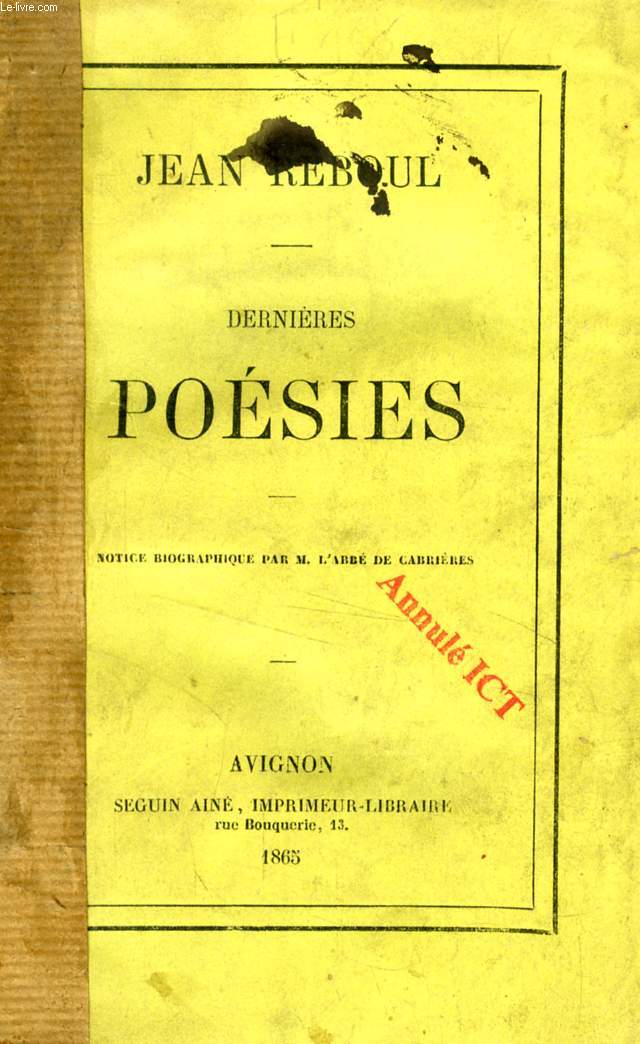 DERNIERES POESIES