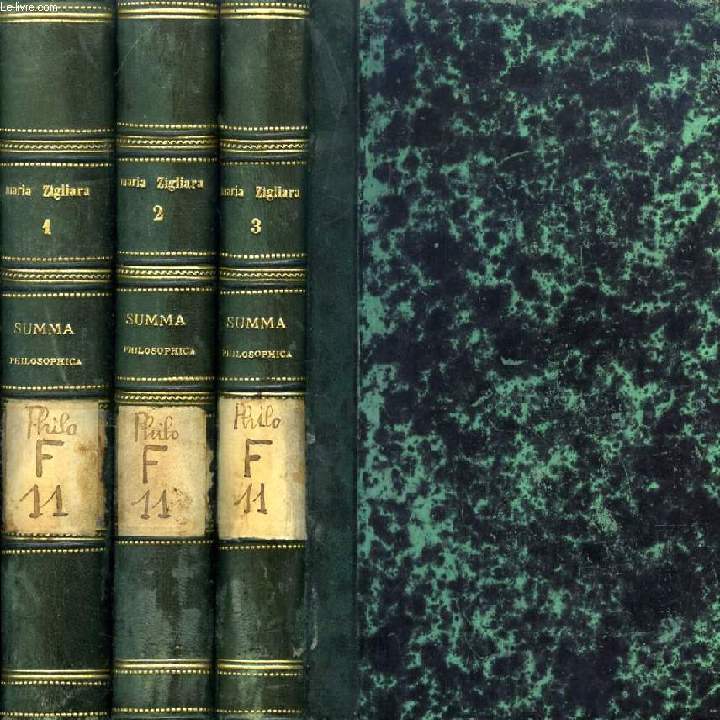 SUMMA PHILOSOPHICA IN USUM SCHOLARUM, 3 VOLUMES