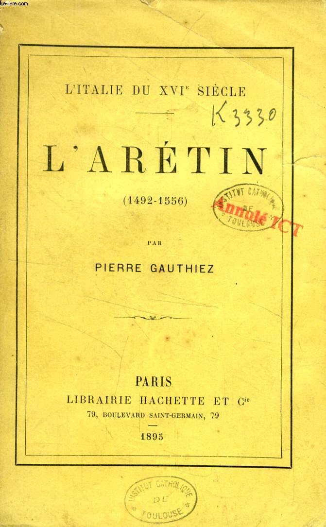 L'ARETIN (1492-1556)