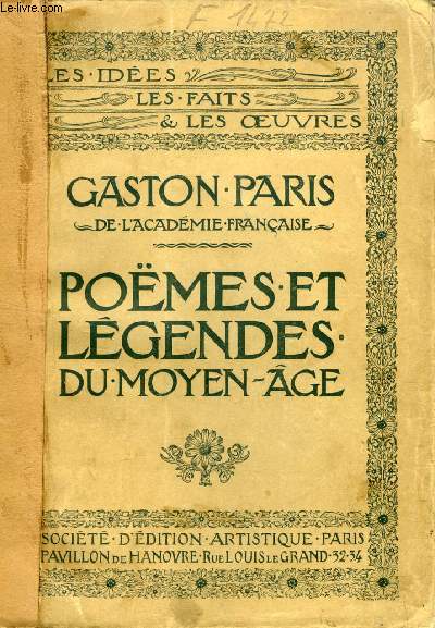 POEMES ET LEGENDES DU MOYEN-AGE