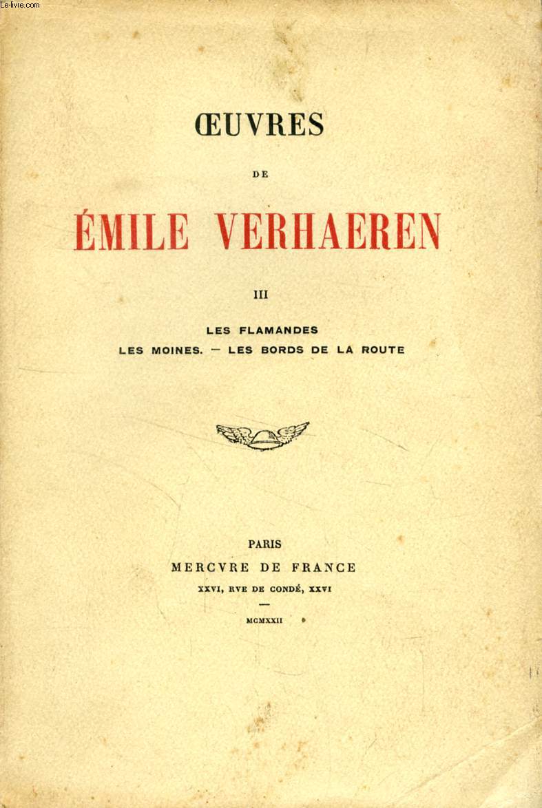 OEUVRES DE EMILE VERHAEREN, TOME III