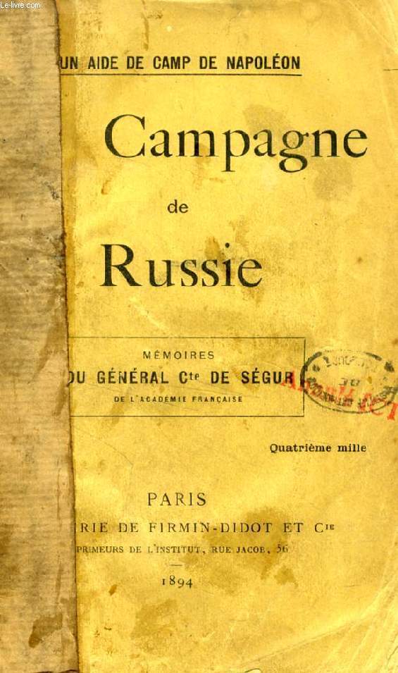 LA CAMPAGNE DE RUSSIE