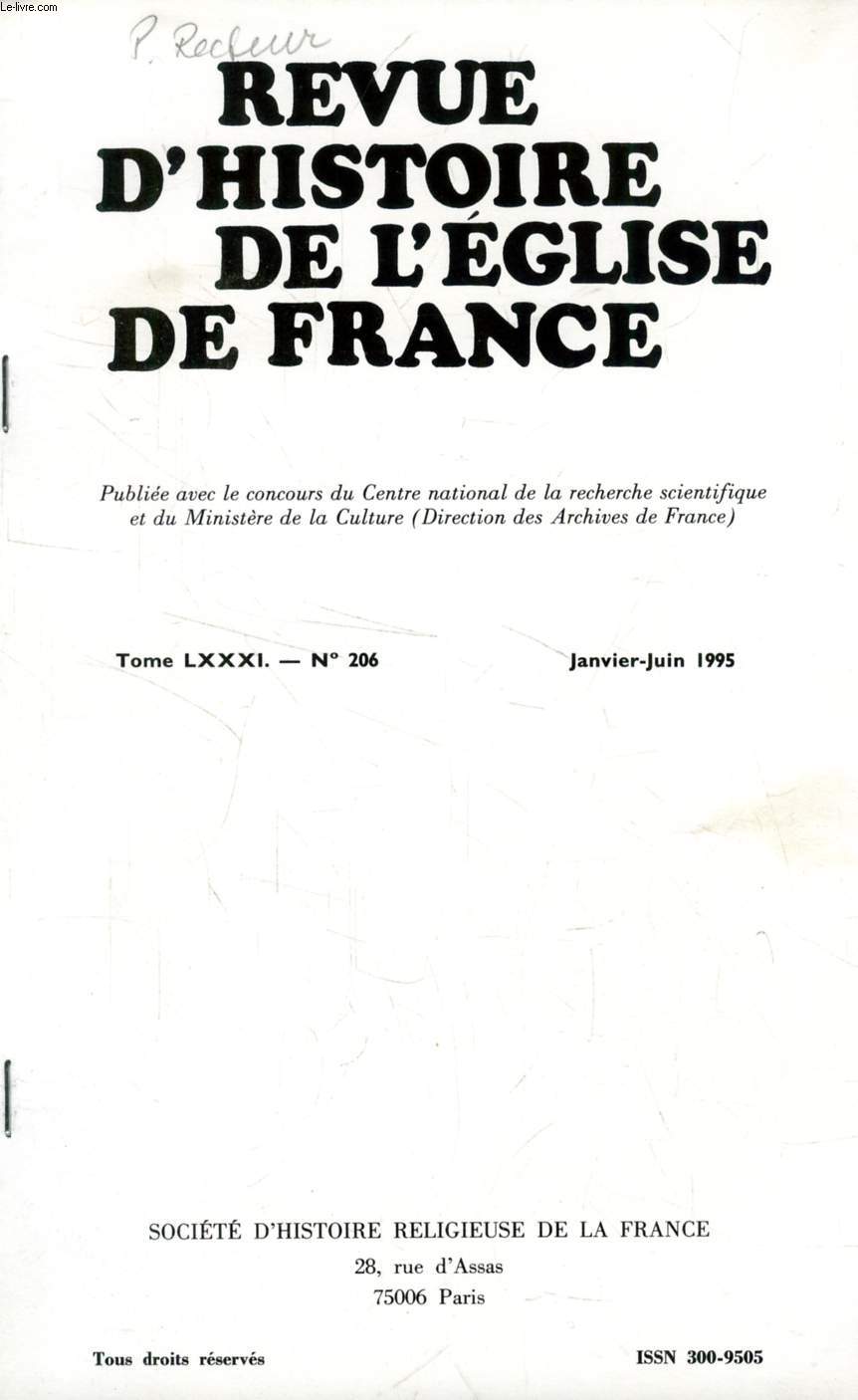 REVUE D'HISTOIRE DE L'EGLISE DE FRANCE, TOME LXXXI, N 206, JAN.-JUIN 1995 (EXTRAIT), L'ENSEIGNEMENT LIBRE CATHOLIQUE AU XIXe SIECLE, ASPECTS JURIDIQUES