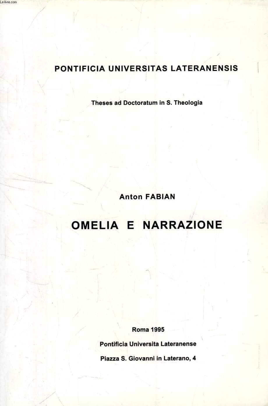 OMELIA E NARRAZIONE (THESIS)