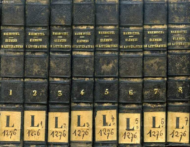 ELEMENS DE LITTERATURE, 8 TOMES