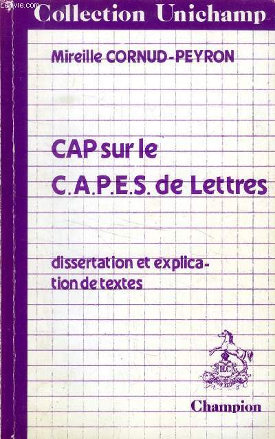 CAP SUR LE CAPES DE LETTRES